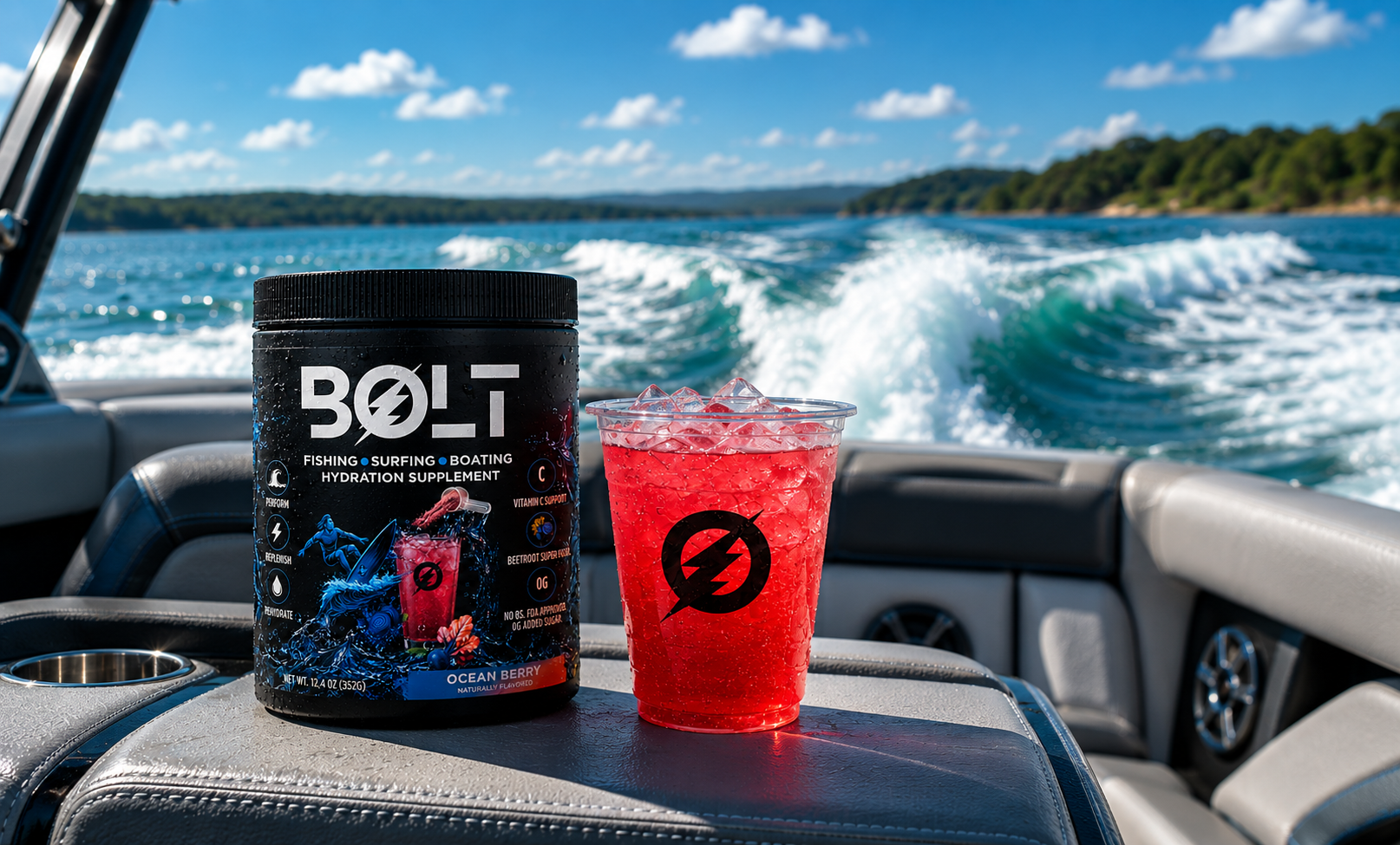 The Bolt Hydration Ocean Berry Drink