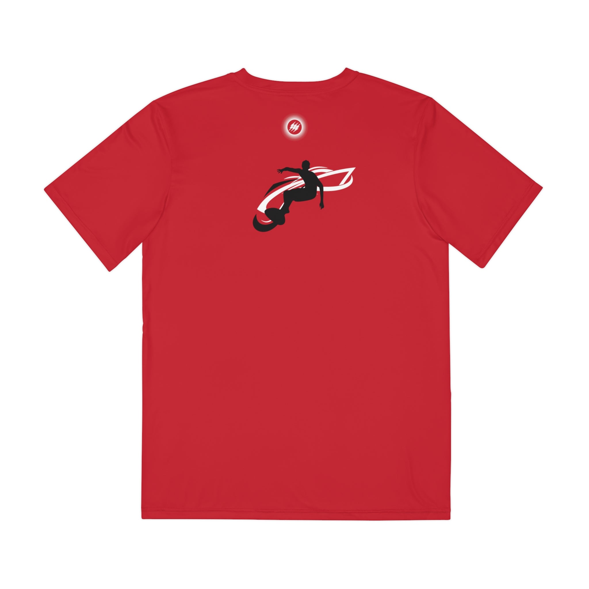 Bolt Wake Boat Short Sleeve Tee Red