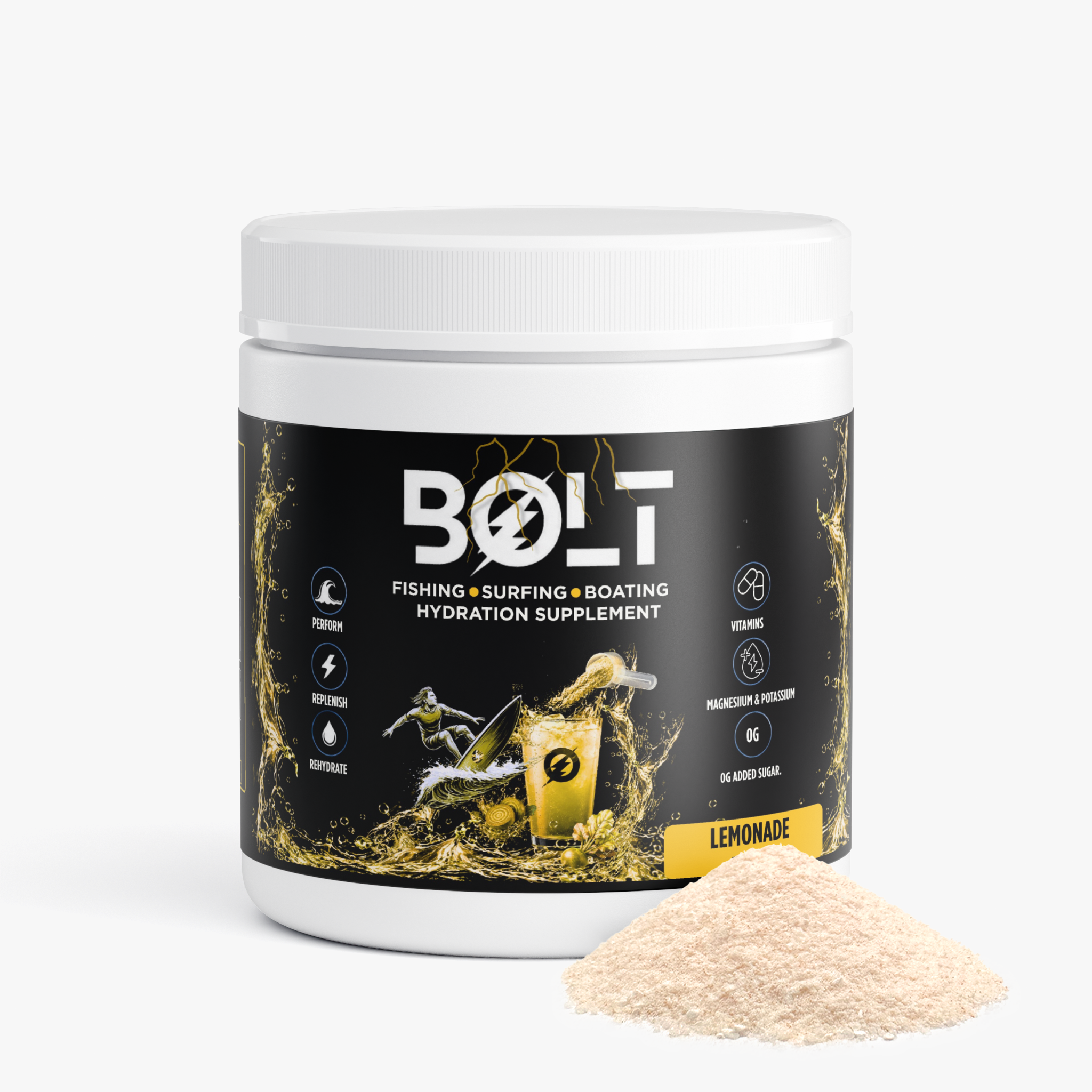 Fishing Bolt Hydration Supplement/Drink - 30 Servings (Lemonade)