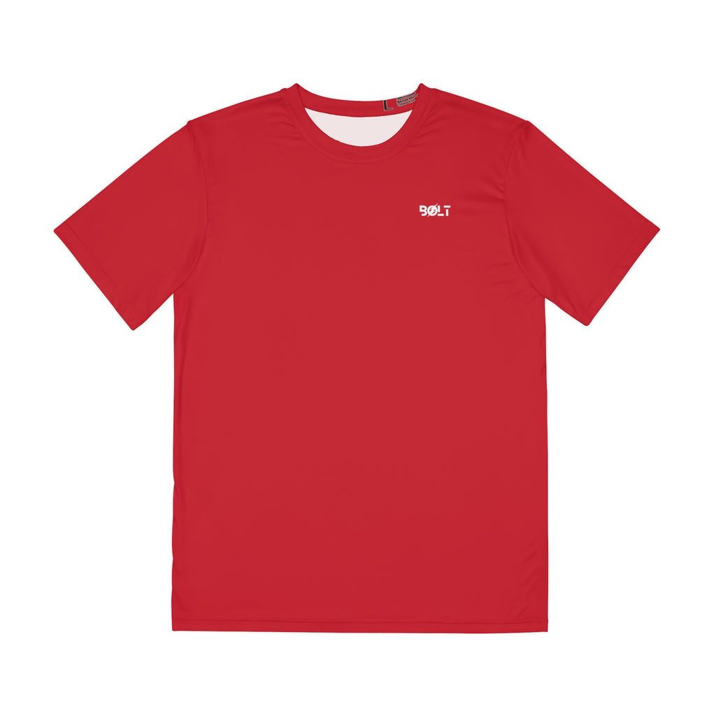Bolt Wake Boat Short Sleeve Tee Red