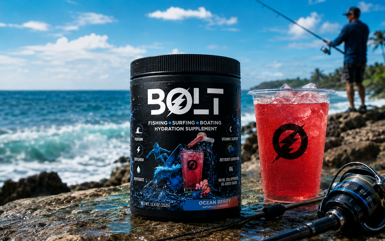 Fishing Bolt Hydration Supplement/Drink - 30 Servings