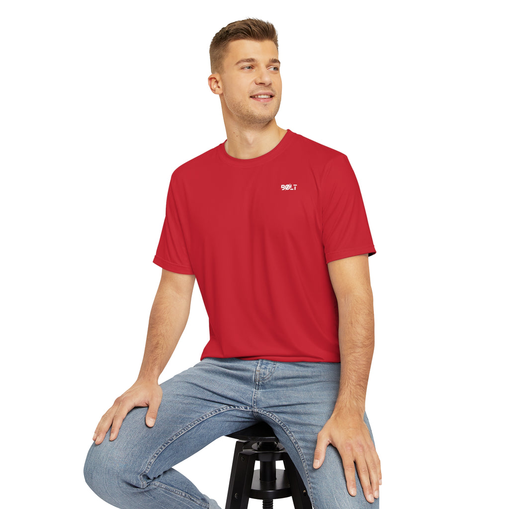 Bolt Wake Boat Short Sleeve Tee Red