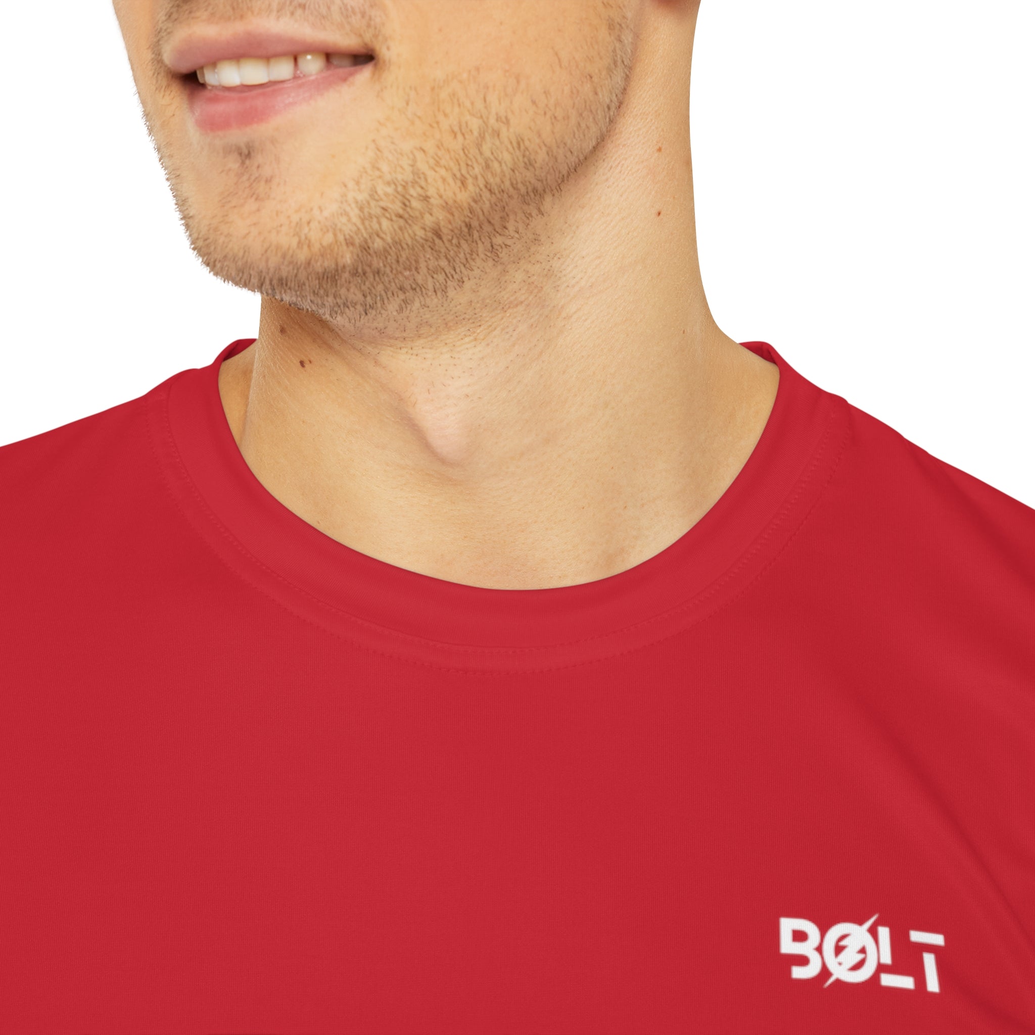 Bolt Wake Boat Short Sleeve Tee Red