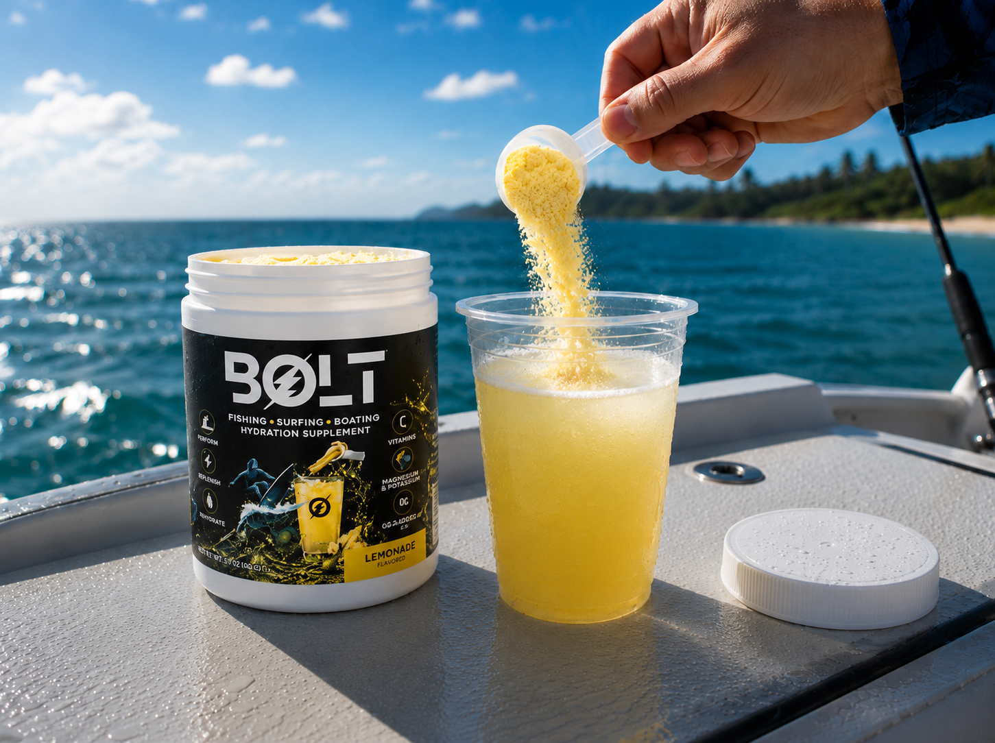 Fishing Bolt Hydration Supplement/Drink - 30 Servings (Lemonade)