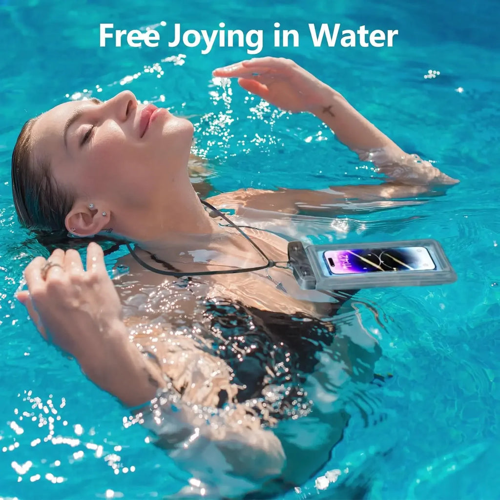 1 High Quality Universal Waterproof Smartphone Bag Phone Case Floating Waterproof Phone Pouch Bag for Diving Swimming
