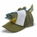 Funny 3D Fish Animal Trucker Hat Mesh One Size Novelty Fishing Hat Breathable Adjustable Fit Baseball Cap For Men Women