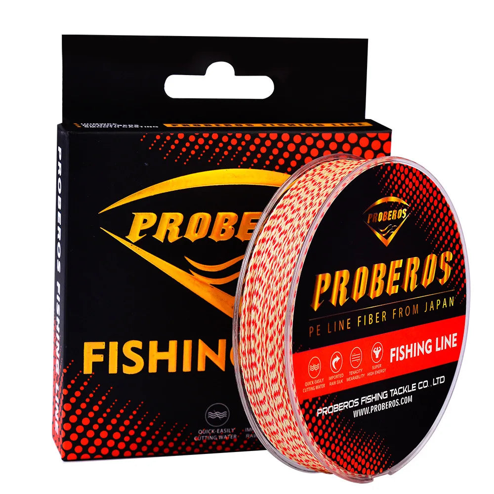 8-Strand Dyneema PE Braided Line 100m Spinning Reel 6LB-120LB 0.1mm-0.6mm PE Fishing Line Less Memory Fishing Accessories