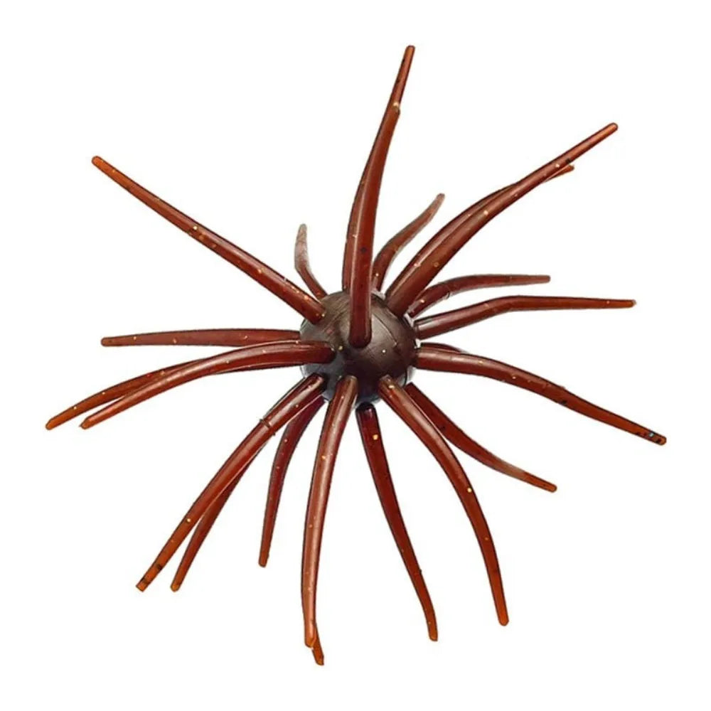 2PCS 2024 Dice Fishing Sea Urchin Lures TPE 2.8g 8.7g Silicone Worm Lure Handmade Artificial Tackle. Urchin BFS Fishing Lure