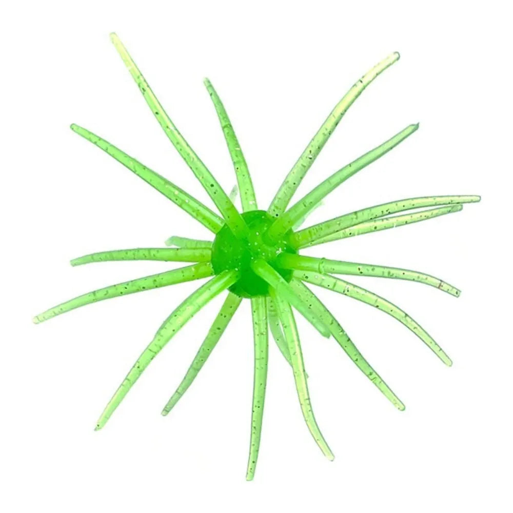 2PCS 2024 Dice Fishing Sea Urchin Lures TPE 2.8g 8.7g Silicone Worm Lure Handmade Artificial Tackle. Urchin BFS Fishing Lure