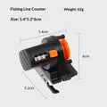 Fishing Line Depth Counter Fishing Line Depth Finder 0-999M Fishing Line Depth Counter Finder Tool Tackle Length Gauge Counter