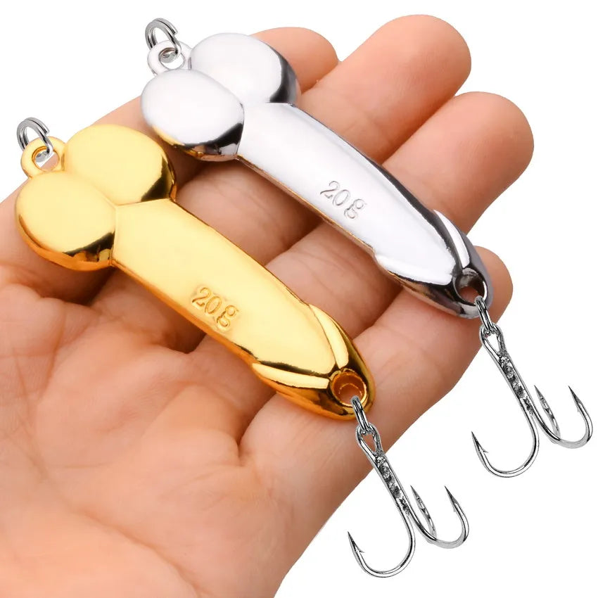 12Pcs Spoon Fishing Lures Set Metal Dick Penis Shape Bait Crankbait Hook 5-20g Metal Sequin VIB Jig Pesca Fishing Lures Bait
