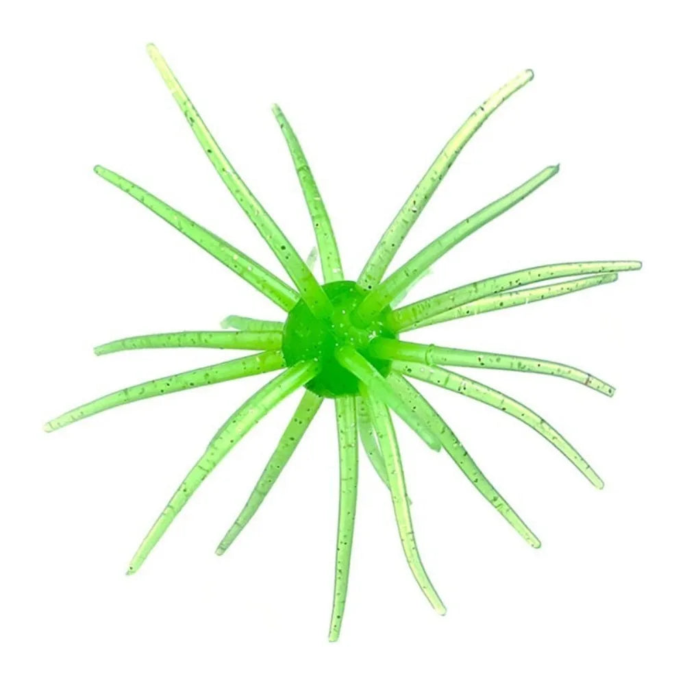 2PCS 2024 Dice Fishing Sea Urchin Lures TPE 2.8g 8.7g Silicone Worm Lure Handmade Artificial Tackle. Urchin BFS Fishing Lure
