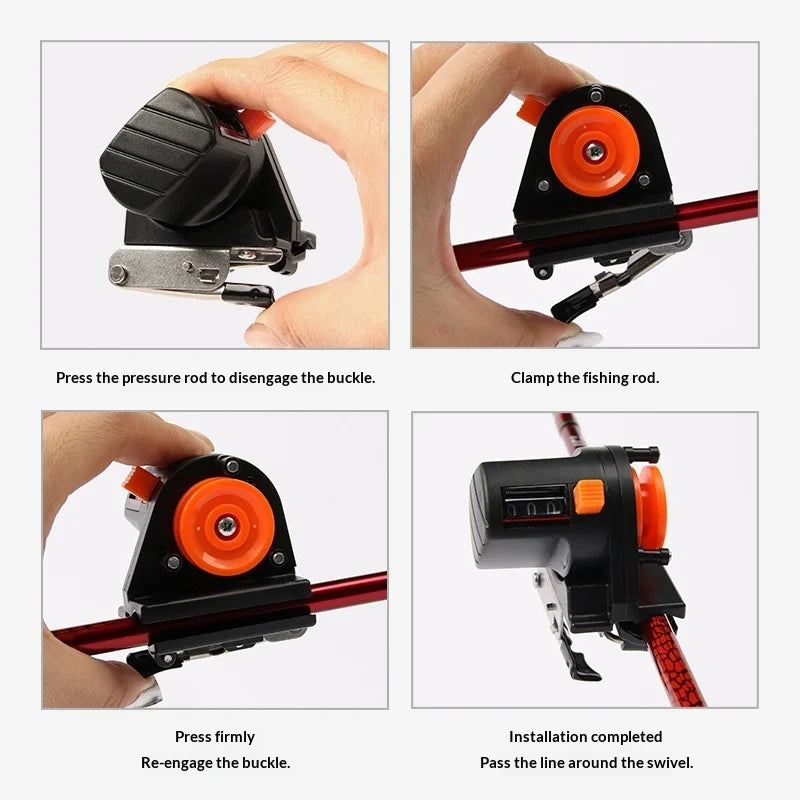 Fishing Line Depth Counter Fishing Line Depth Finder 0-999M Fishing Line Depth Counter Finder Tool Tackle Length Gauge Counter