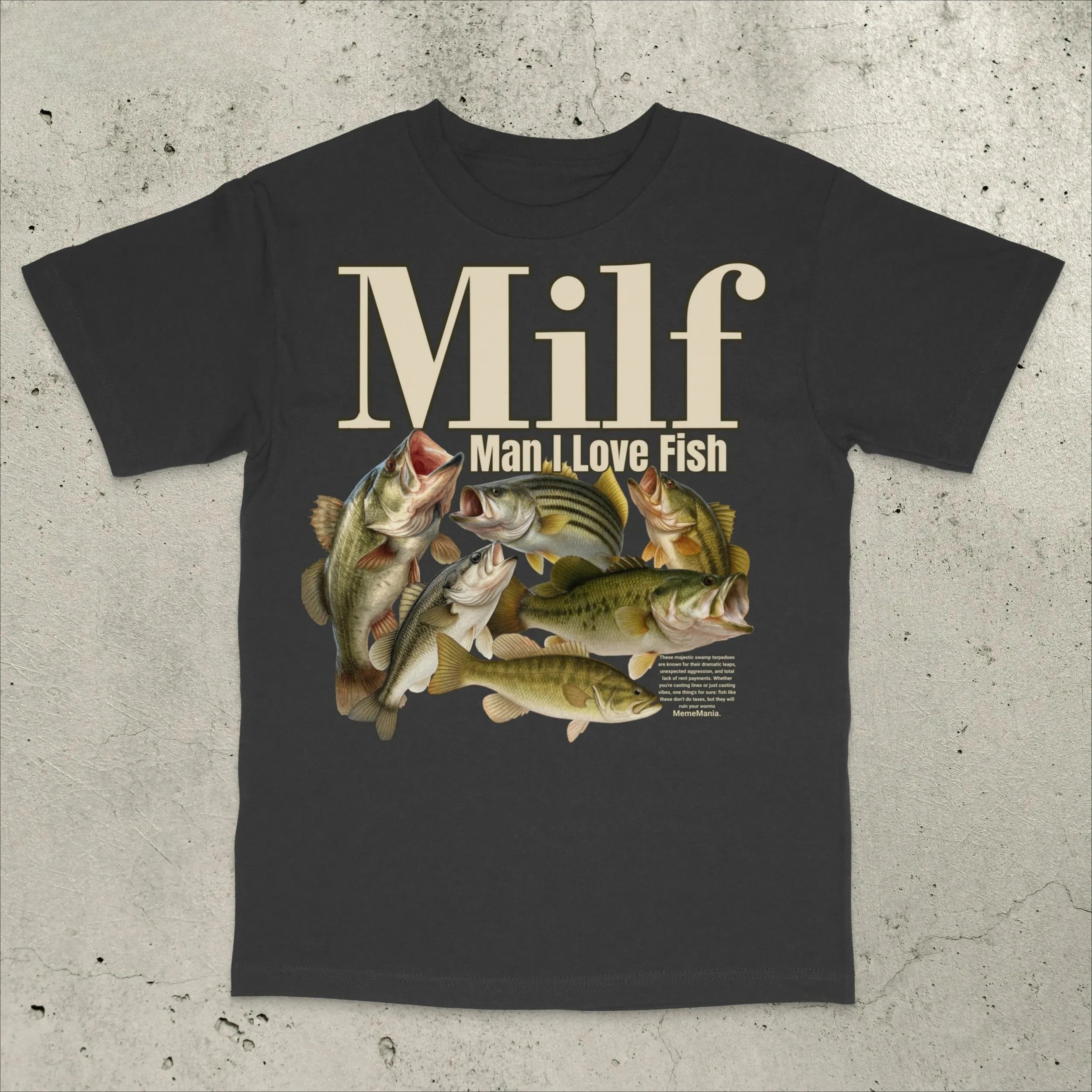 Man I Love Fish T-Shirt, Retro Fishing Shirt Bass Fishing T-Shirt Funny Fishing Shirt Stupid Meme Shirt Brain Rot Shirt Unhinged