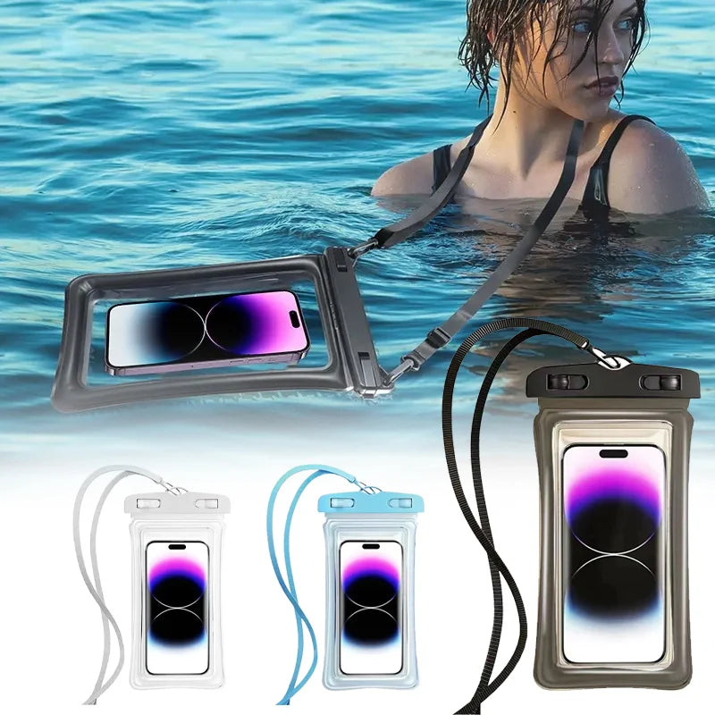 1 High Quality Universal Waterproof Smartphone Bag Phone Case Floating Waterproof Phone Pouch Bag for Diving Swimming