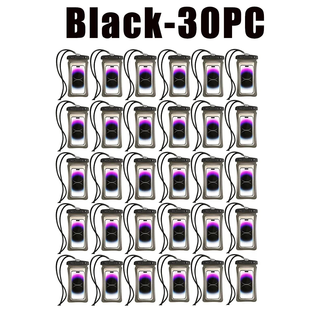 1 High Quality Universal Waterproof Smartphone Bag Phone Case Floating Waterproof Phone Pouch Bag for Diving Swimming