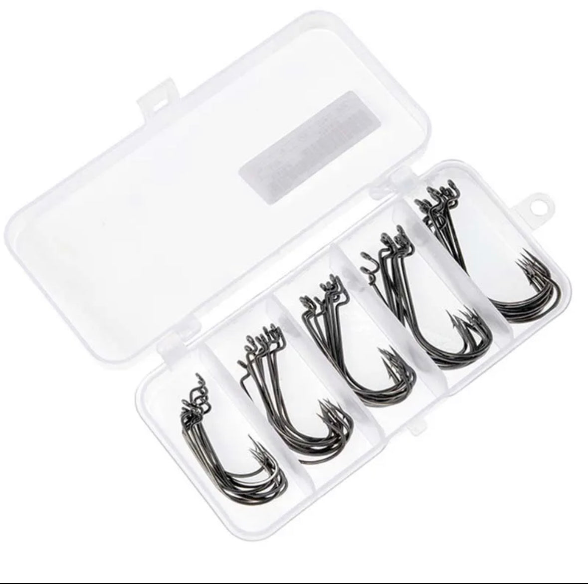 Bolt 50pcs Wide Bass Fishing Hook 3/0#-2#